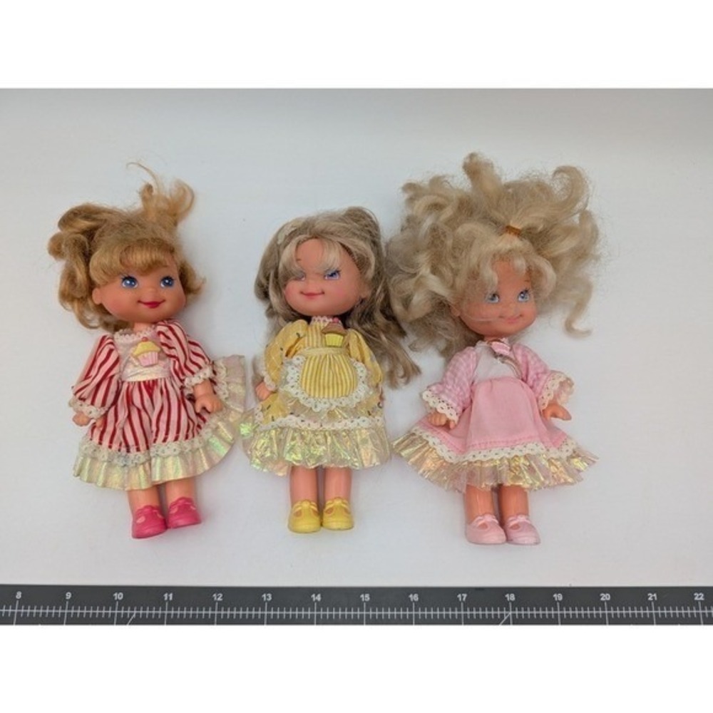 Mattel Cherry Merry Muffin Doll 6 Inch 1988 Lot of 3‎